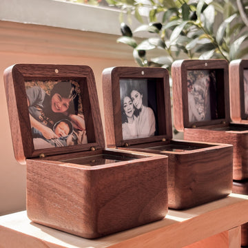 Vintage Walnut Music Box